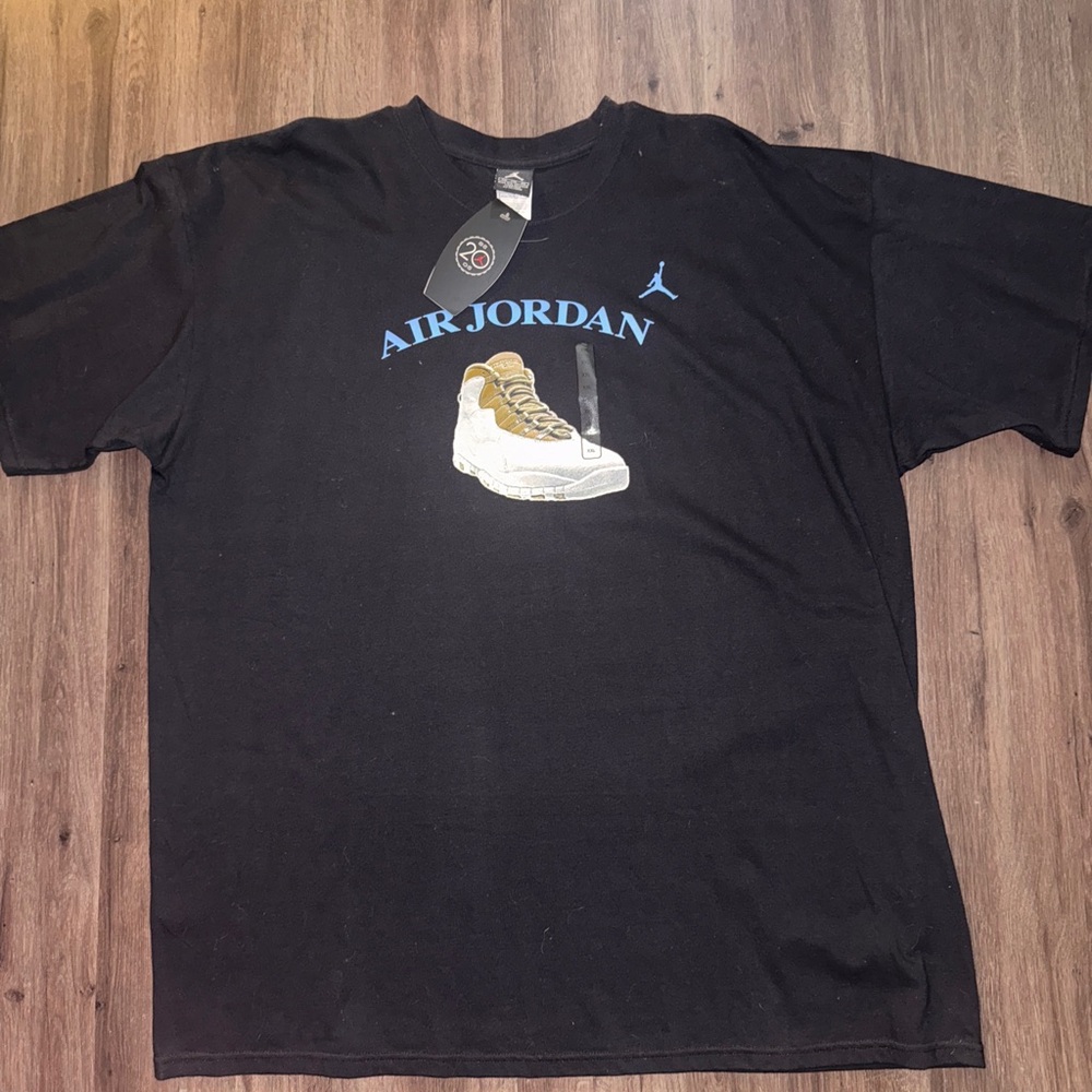 Air Jordan Retro 10 Linen T-Shirt XXL Y2K Vintage Sneaker Graphic Tee